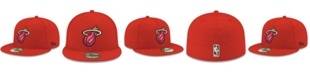 New Era Miami Heat Official Team Color 59FIFTY Fitted Cap